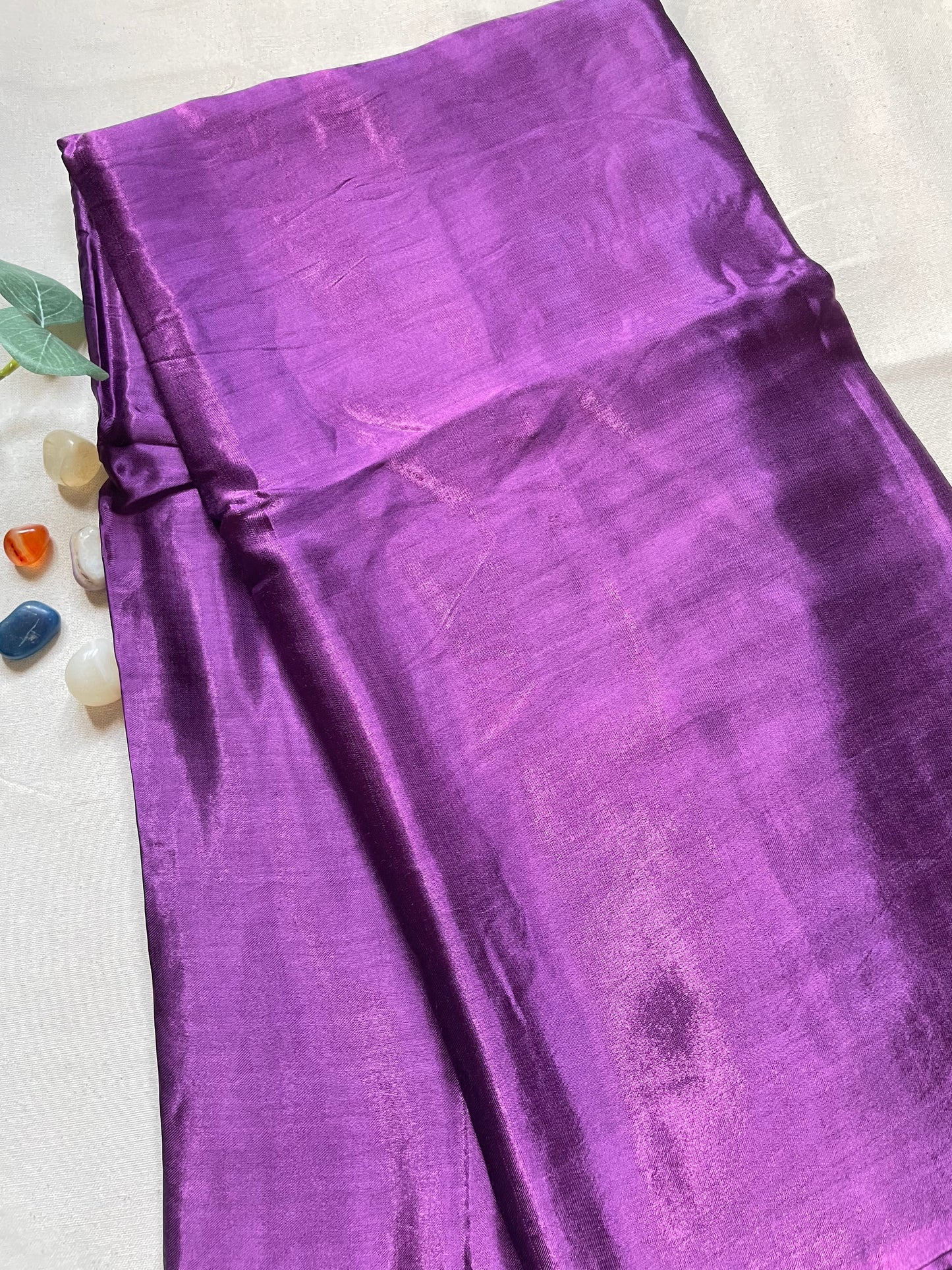 Purple Zari Pallu Modal Silk Saree