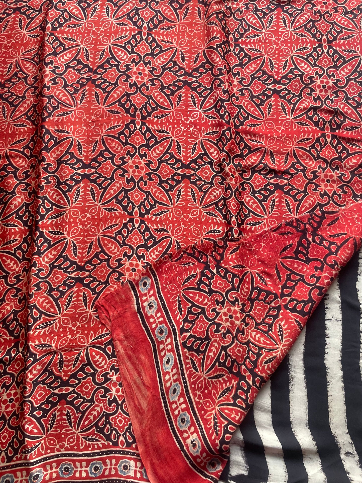 Stripe Pure Modal Silk Saree