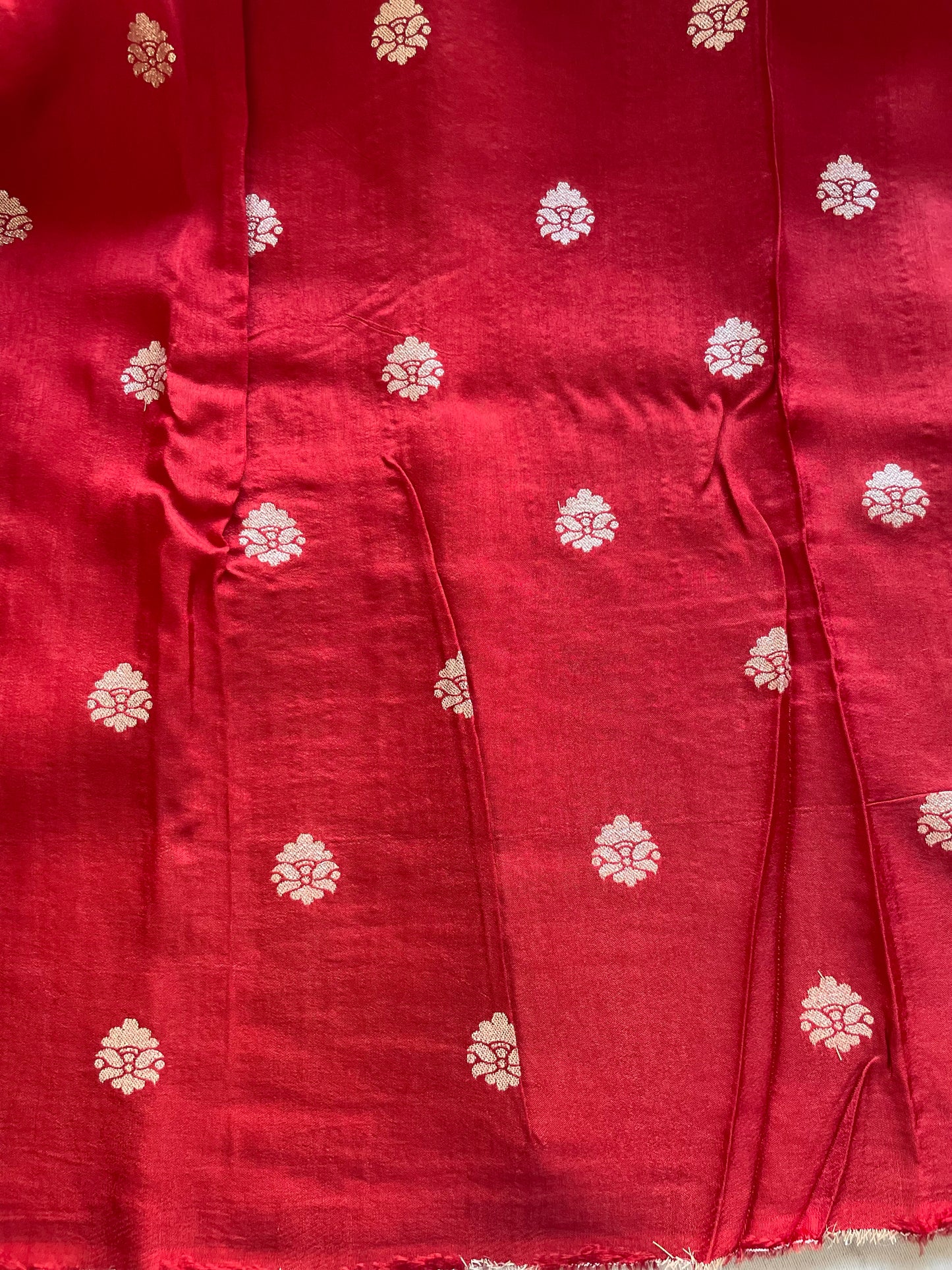 Red Soft Crepe Silk Saree