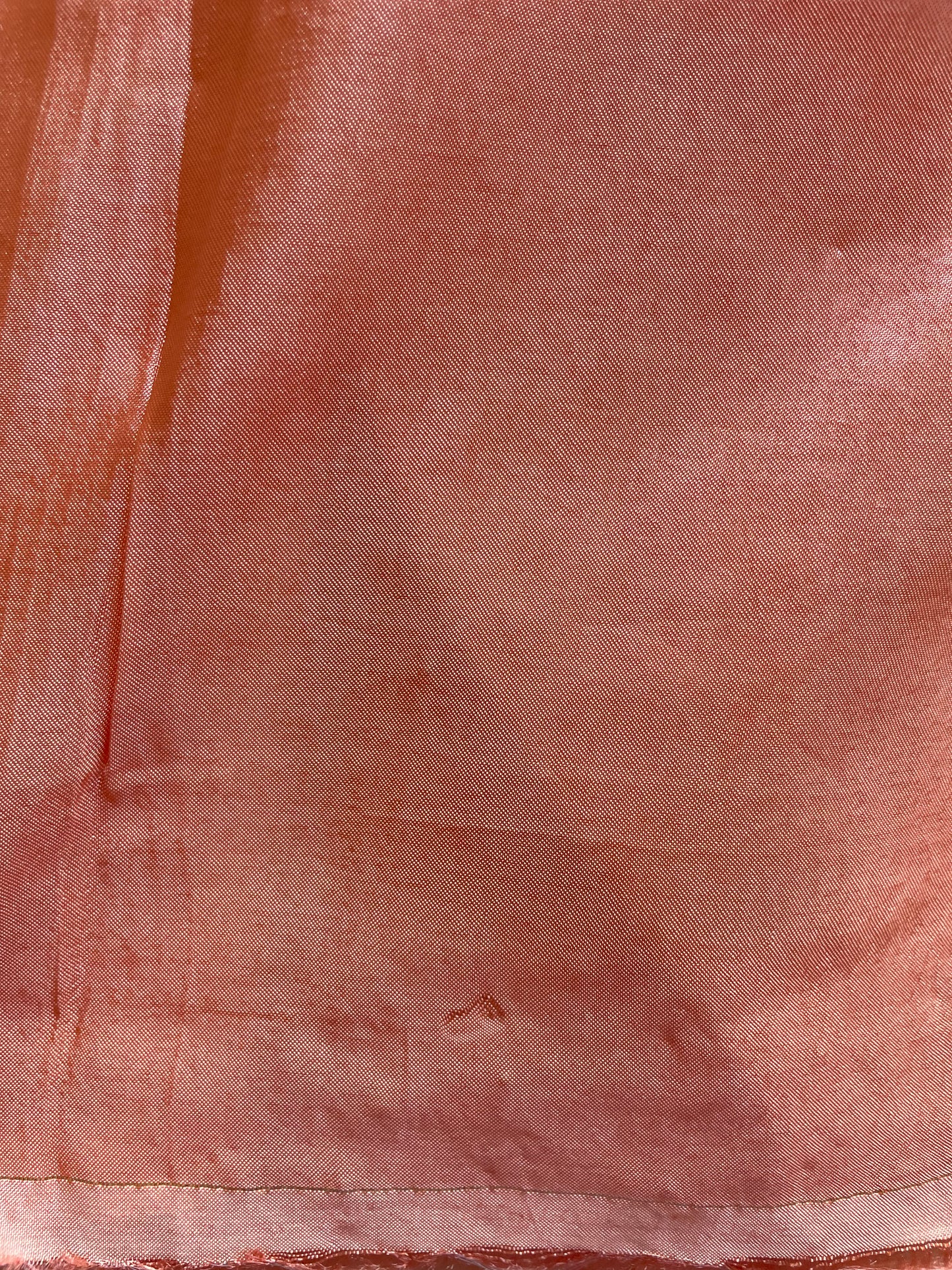 Peach Mirror Embroidered Soft Organza Saree