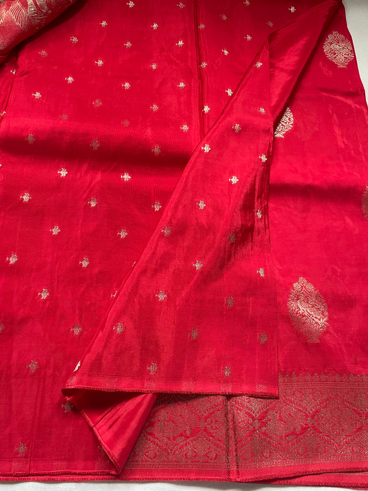 Red Mashru Silk Saree