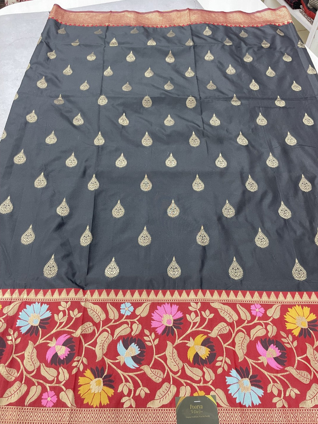 Black Paithani Silk Saree