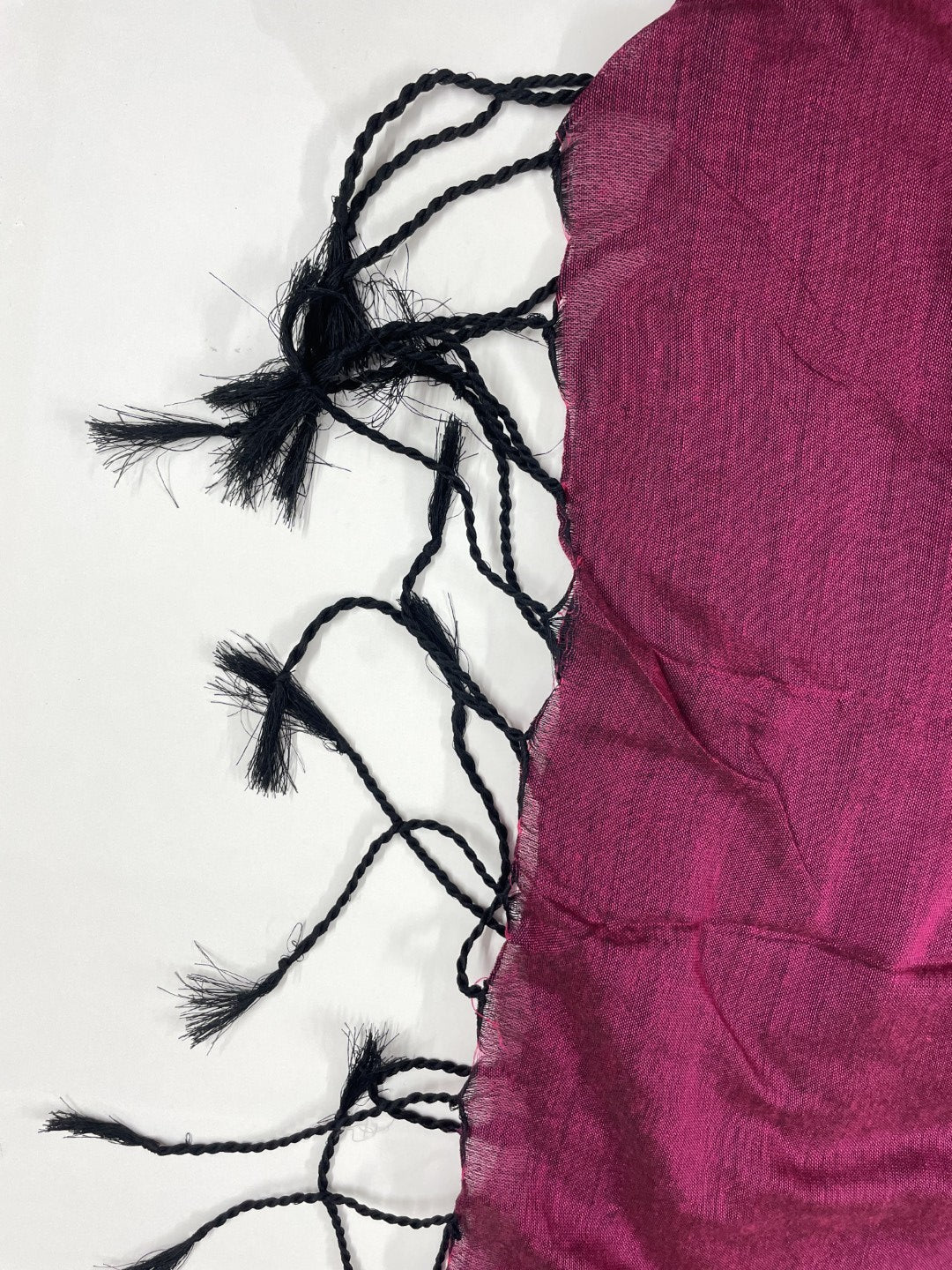 Wine Rose HandPaint Khadi Cotton Saree
