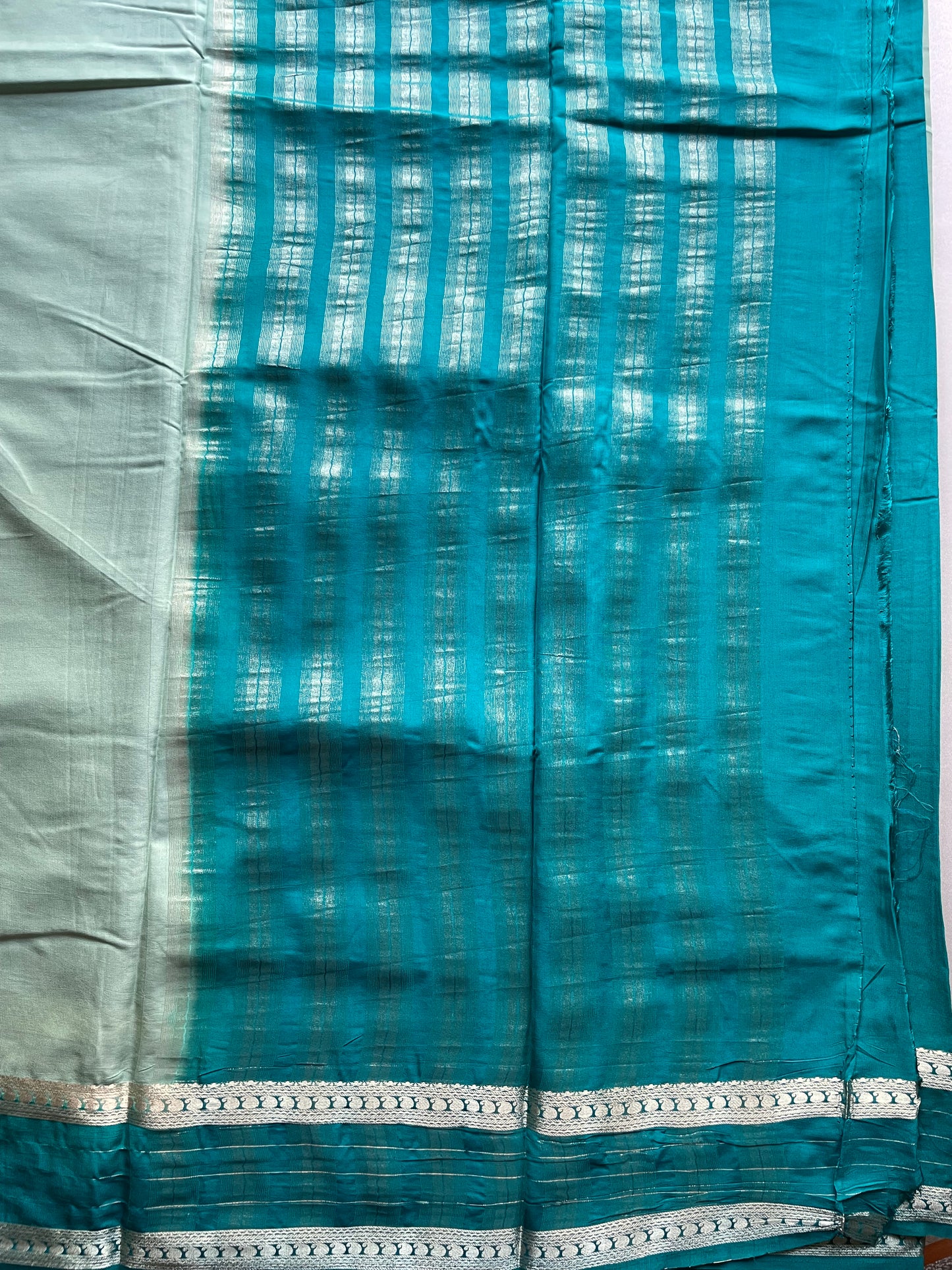 Light Green Semi Mysore Silk Saree