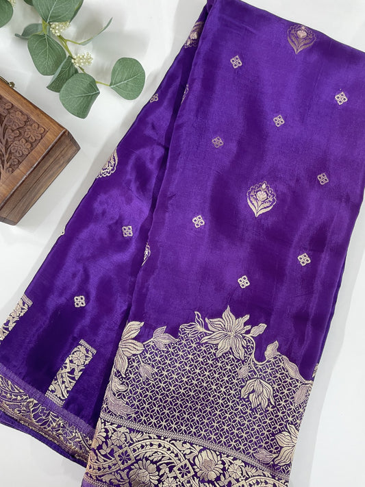 Purple Premium(03) Mashru Silk Saree