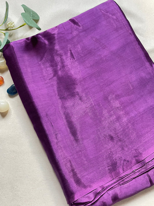 Purple Zari Pallu Modal Silk Saree
