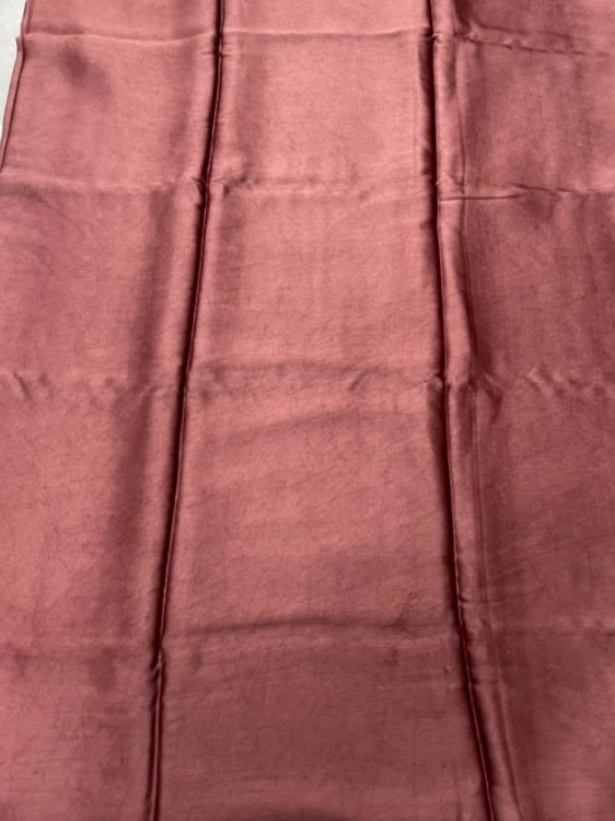 Onion Pink Plain Pure Modal Silk Saree
