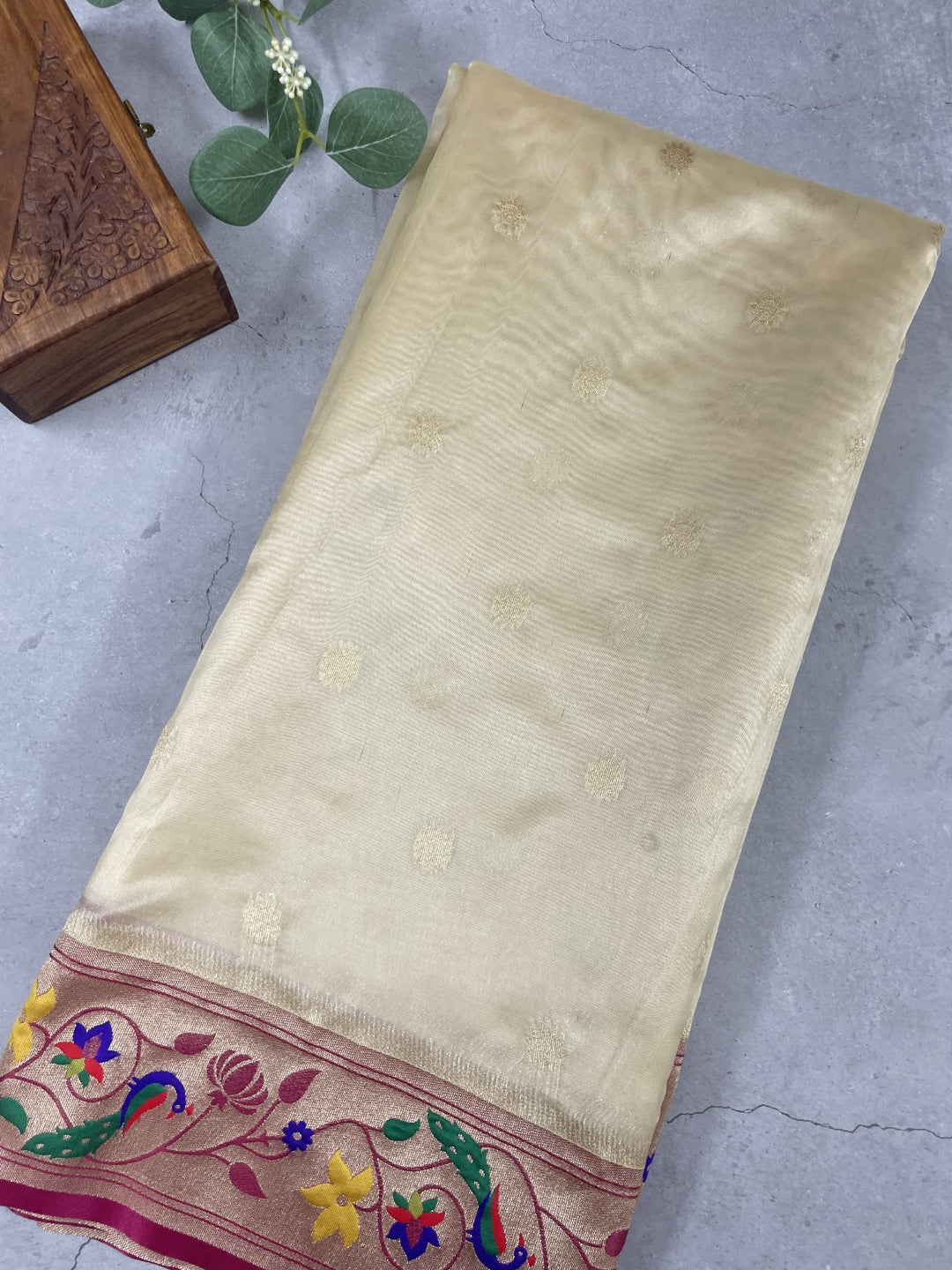Golden Tissue Paithani Saree