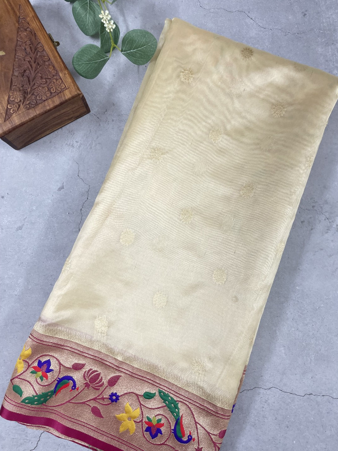 Golden Tissue Paithani Saree