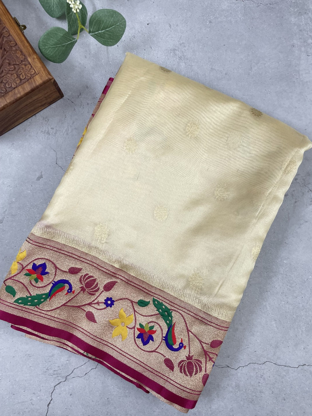 Golden Tissue Paithani Saree