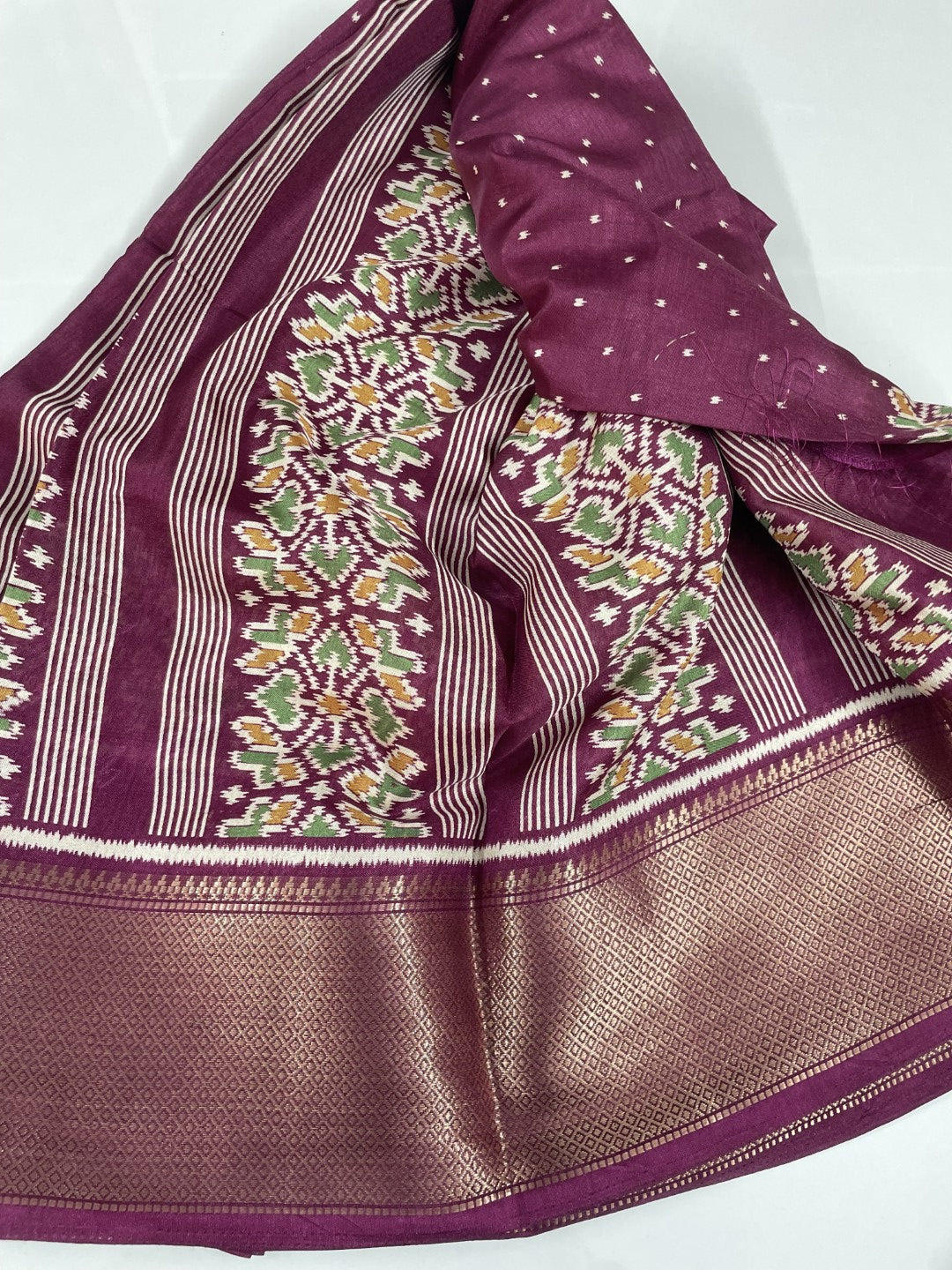 Wine Casual Dola Silk Saree
