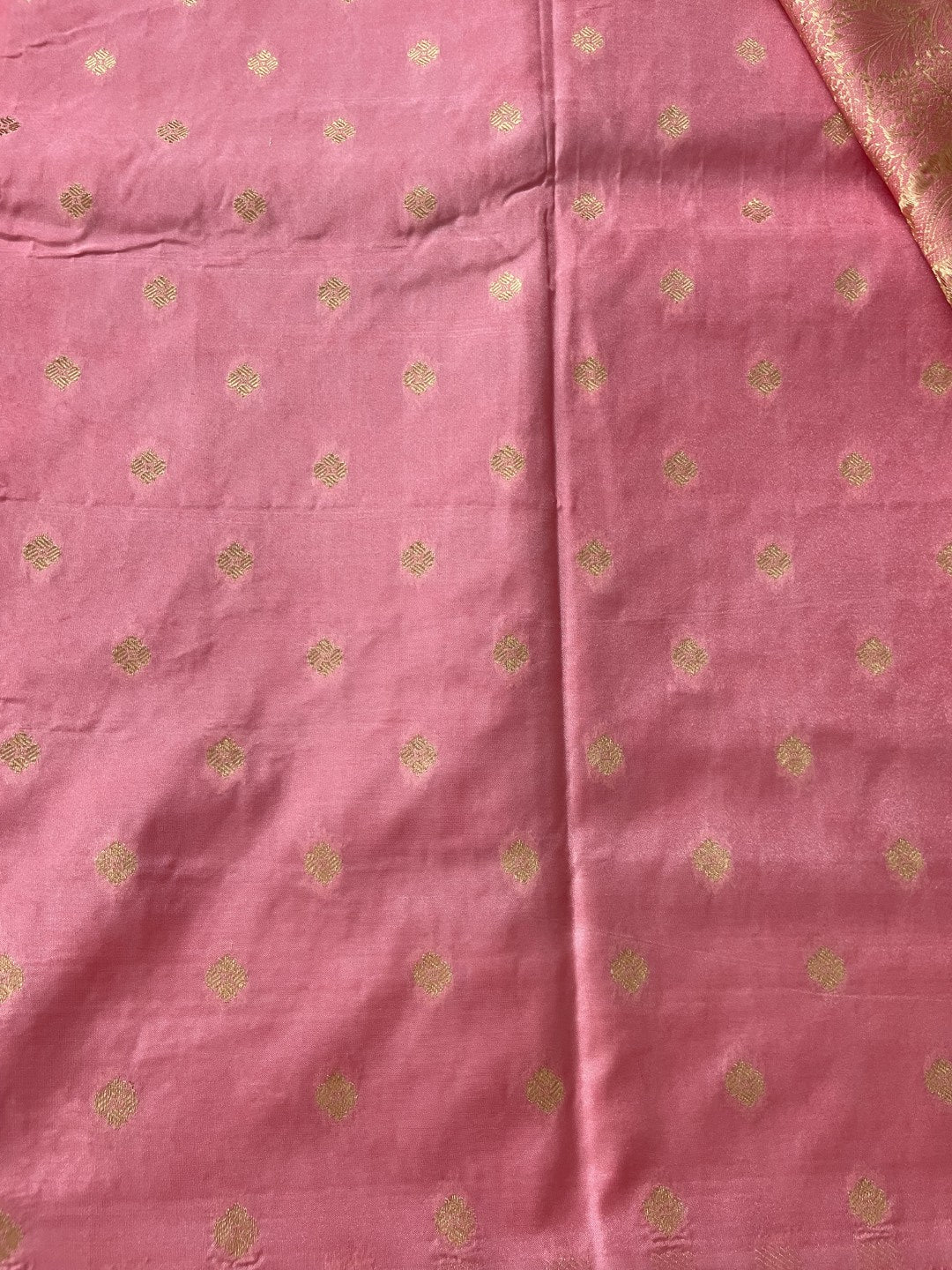 Red N Pink Soft Crepe Silk Saree