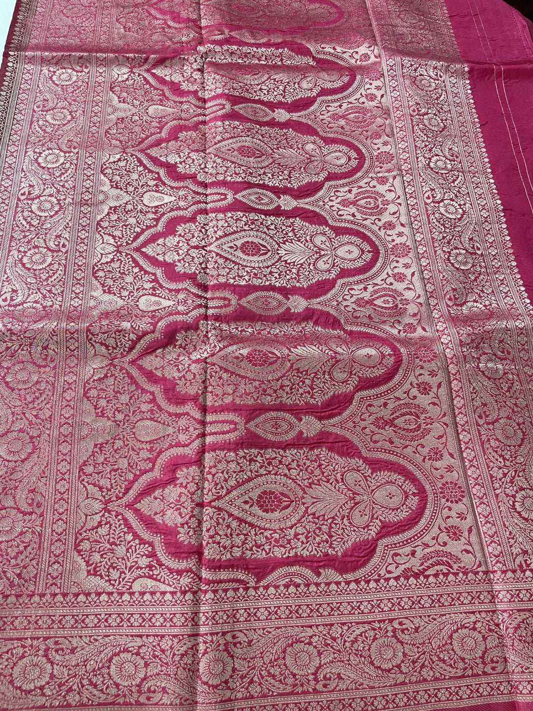 Wine N Pink Soft Crepe Silk Saree