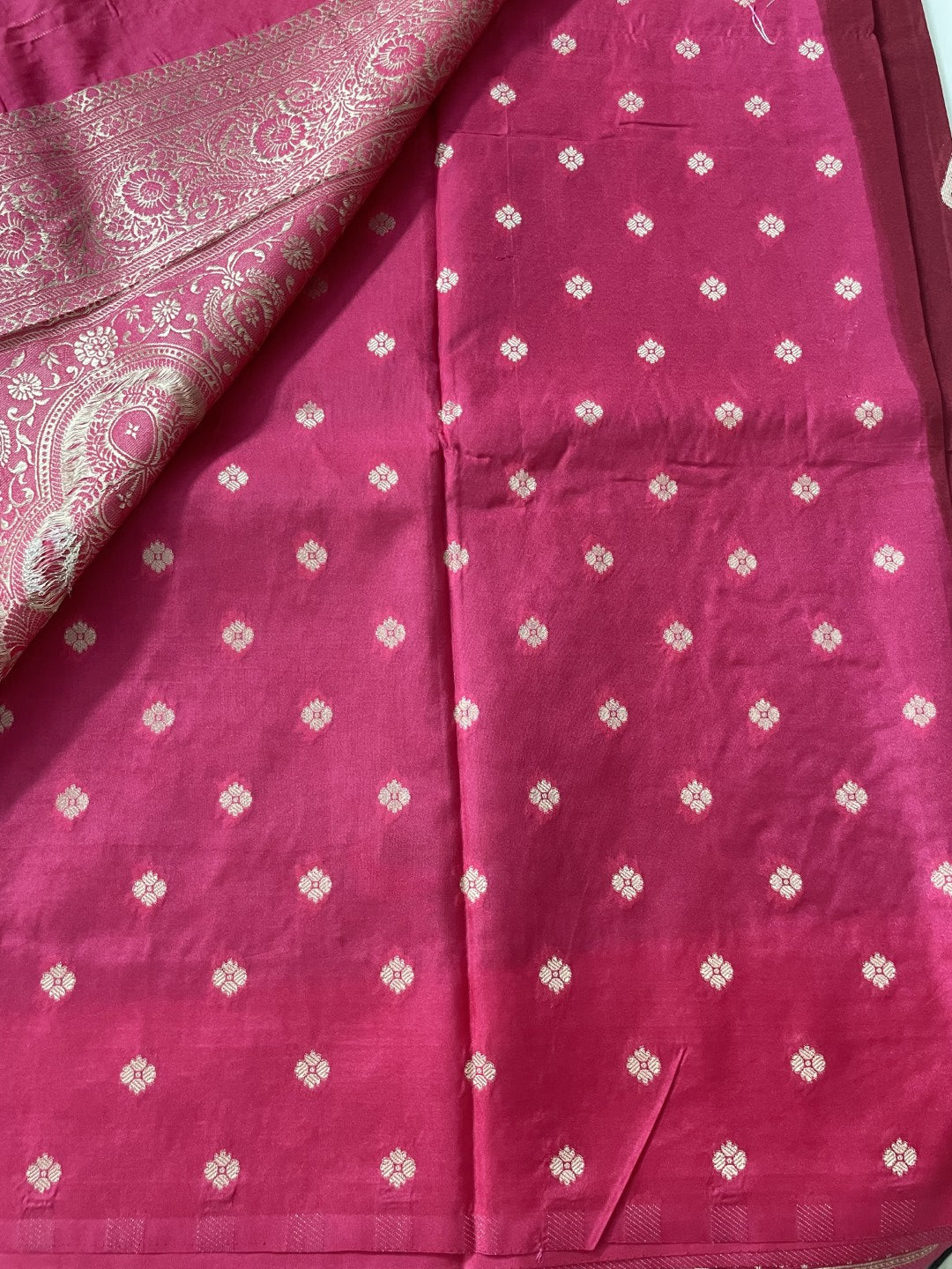 Wine N Pink Soft Crepe Silk Saree