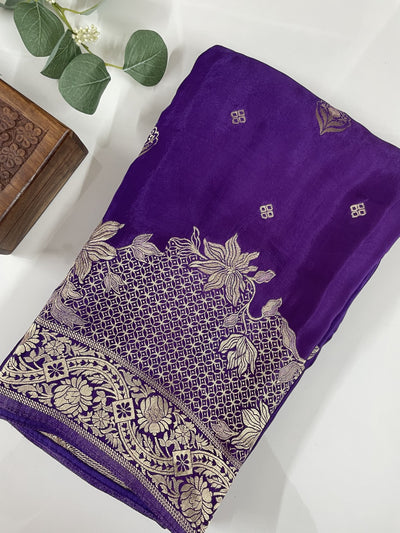 Purple Premium(03) Mashru Silk Saree