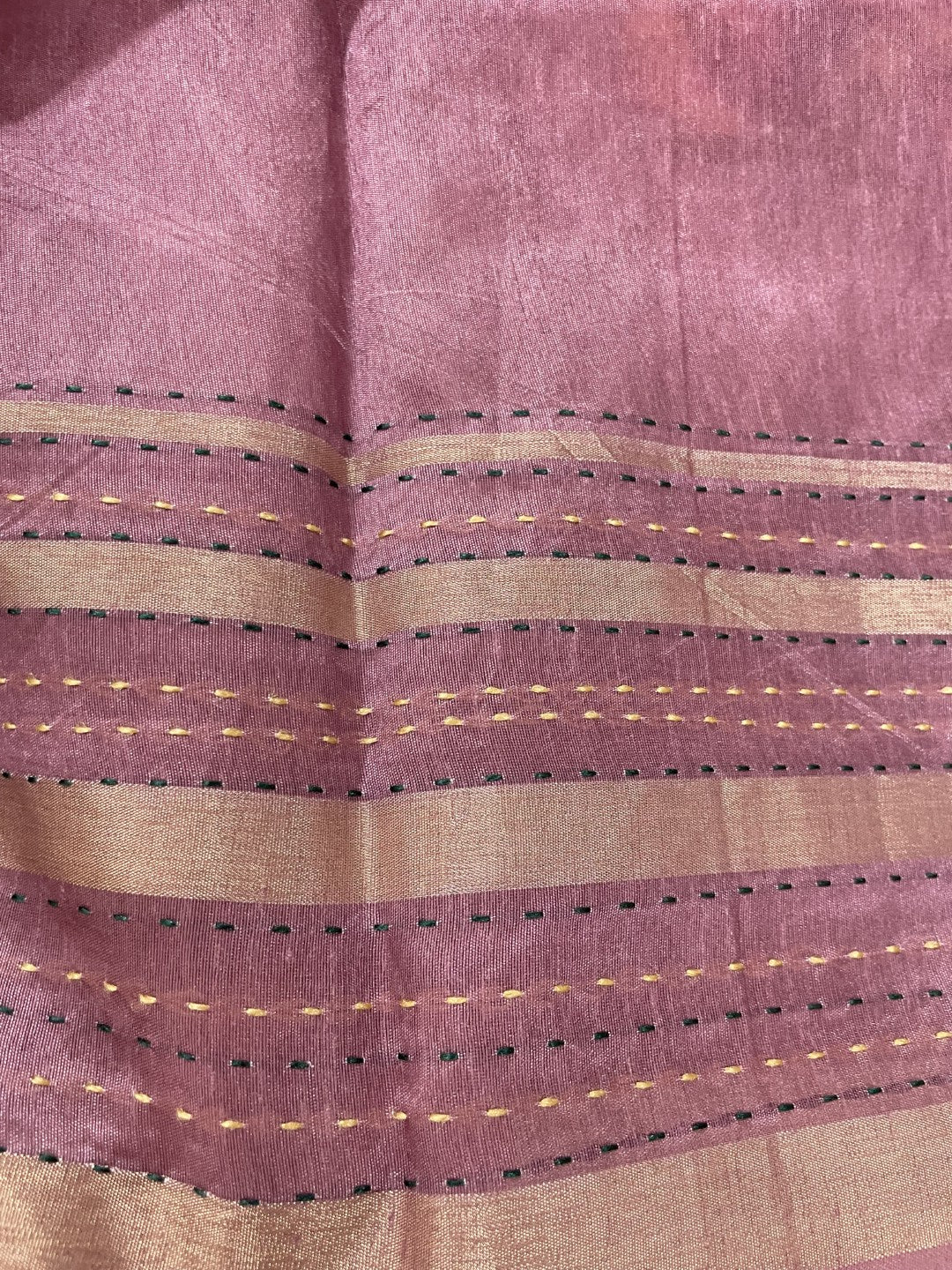 Onion Shade Floral Printed Semi Tussar Saree